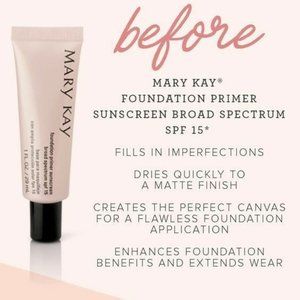 Foundation Primer Sunscreen Broad Spectrum SPF 15